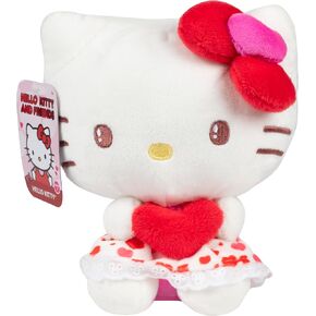 Hello Kitty and Friends 8" Plush w/Heart Accessory - 2025 Limited Edition Officially Licensed Sanrio - Cute Soft Doll Stuffed Animal Toy - Easter Basket Stuffer Gift for Kids, Girls, Boys - 2+