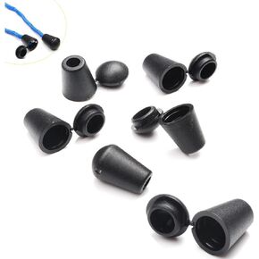40 Pack Cord Ends Bell Tips String Stopper with Lid Lock Clip Ribbon Ending Clasp for Clothes Lanyard Sportswear Jacket Backpack Hat Drawstrings Rope