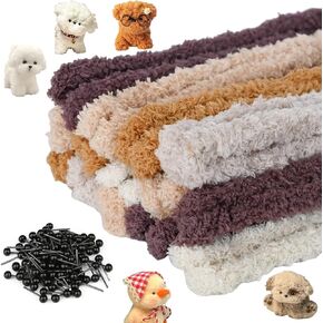 20Pcs 39 Inches Valentines Pipe Cleaners Chenille Stems Soft Thick Pipe Stems Long Chenille Stems Craft Supplies Coral Fleece Pipe Cleaners DIY Plush for Kids (Brown)