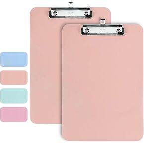 Mr. Pen- Plastic Clipboard, 12.5" x 9", 2 Pack, Pastel Orange, Clipboards for Kids & Adults, Clipboards Plastic, Clip Board, Teacher Clipboard, Kids Clipboard, Cute Clipboard, Plastic Clipboards
