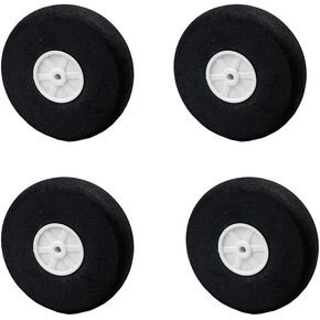 4PCS 2.75Inch RC Airplane Wheels Light Foam Tire Wheels for RC Airplane Plane Helicopter Aircraft DIY Model Plane Wheel Replacment Parts