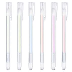 6pcs Quick Dry Glue Pens, Ball Point Glue Pen Set Colorful Sticky Adhesive Kids Glitter Pens Dispensing Liquid Glue Pens Fine Tip Glue Pens for Scrapbook Fabric Card Making and Crafts