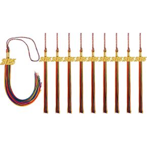 10 قطع التخرج شرابات 2025 ، شرابات التخرج الخضراء لتخرج Cap 2025 ، Green 2025 Tassels Tassels in Kuwait