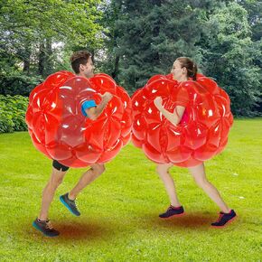 Sunshinemall 2 عبوة كرات مصد نفخ للأطفال عملاق Zorb Ball Sumo كرات هامستر كرات الفقاعة البشرية للبالغين ألعاب كبيرة في الهواء الطلق للأطفال