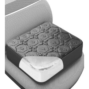 Large Seat Cushion, Dual-Layer Gel & Memory Foam Office Chair Cushion for Long Sitting, Keep Cooling & Soft 19.7 inch Seat Pad for Office Chairs