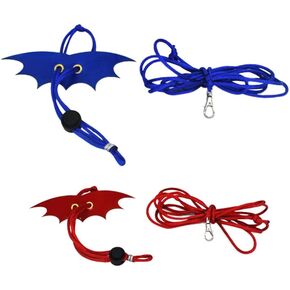 VANZACK 2pcs Adjustable Hamster Leash Hamster Harness Adjustable Traction Rope Strap Squirrel Harness Small Animal Harness Leash for Squirrel Gerbil Chinchilla Rat