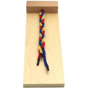 Milageto Early Learning Montessori Wooden Rope Weaving Board