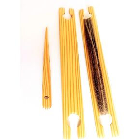 2 Pack of 22 Inch Weaving Stick Shuttles Free Weaving Needle 3 Tools Total