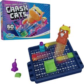 ThinkFun Crash Cats: The Super Fun Spring Loaded Logic Game for Children Ages 8+