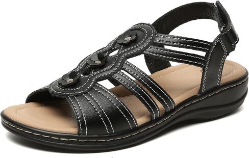 Womens Sandals Flats Comfort Walking Sandals Casual Summer Shoes with Arch Support for Dressy Beach Hiking Vacation Camping Travel Pool Shopping Dating Water sports in Saudi Arabia