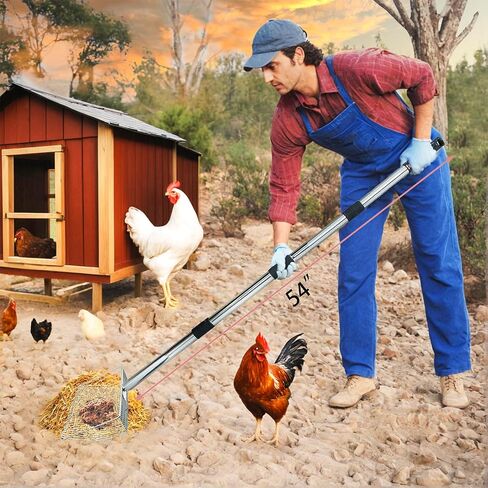 Chicken Poop Scooper - 54'' Metal Chicken Litter Scoop with Long Handle for Coop in Saudi Arabia