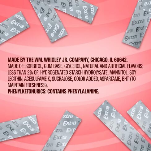 EXTRA Gum Cinnamon Gum Sugar Free Chewing Gum Individually Wrapped Mint Gum Bulk Slim Packs, 15 Stick (Pack of 10) in Saudi Arabia