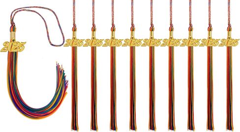 10 قطع التخرج شرابات 2025 ، شرابات التخرج الخضراء لتخرج Cap 2025 ، Green 2025 Tassels Tassels in Kuwait