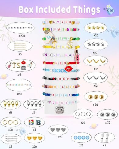 Goldwise St. Patrick's Day Crafts, St Patricks Green Beads for Jewelry Making Kit, 2880pcs Seed Beads in 6 Colors with Varities of St. Patrick's Charms, Gold Letter Beads, and DIY for Party Parade in Kuwait