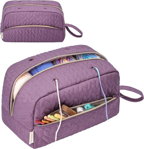 KarSyon Crochet Bag for Yarn Storage Knitting Crochet Supplies Accessories in Saudi Arabia