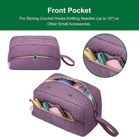 KarSyon Crochet Bag for Yarn Storage Knitting Crochet Supplies Accessories in Saudi Arabia