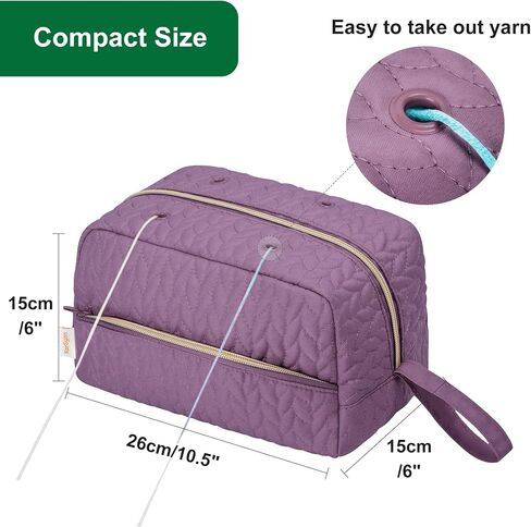 KarSyon Crochet Bag for Yarn Storage Knitting Crochet Supplies Accessories in Saudi Arabia