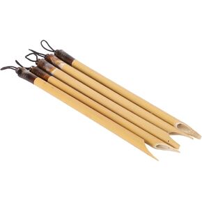 5pcs Calligraphy Dip Pen, Calligraphy Pens for Writing, Comic Pen Nib Set for English Writing, Calligraphy, Painting, Drawing (Natural bamboo tip set)