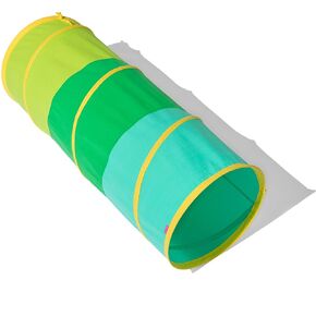 LOVEVERY | The Organic Cotton Play Tunnel | Pop-Up & Collapsible Play Tunnel with Organic Cotton Carrying Case, Toddler Gift for Indoor and Outdoor Game, Multicolor, Ages 12+ Months