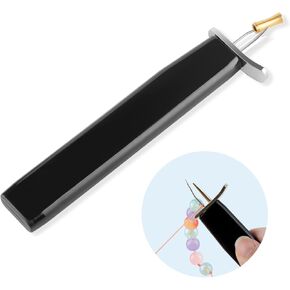 ORNUNIQ Professional Bead Knotting Tool for Secure Knots in Pearl Jewelry Making - Essential Knotting Tool for DIY Pearl Beading - Black