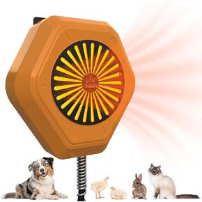 800W Dog House Heater, Pet House Heater with Over Heat Protection, Safe Dog Heaters for Outside Outdoor Dog Houses with Adjustable 2 Levels Heating&9.8FT Anti Chew Cord