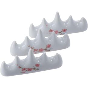 3Pcs Paint Brush Rest Stand,Ceramic Brush Holder,Pen Rack Rest Stand,Calligraphy Brush Holder for Art, Brush