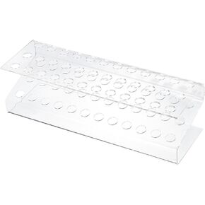 uxcell Plastic Pen Holder, 36-Slot Acrylic Pen Display Stand Clear Pencil Display Stand Makeup Brush Rack Organizer for Home Office & Store Use