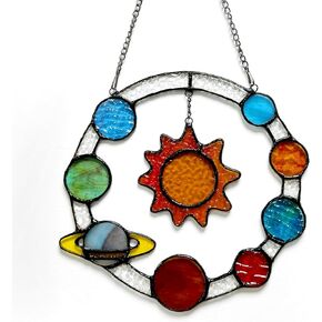 Stained Glass Window Hangings, Star Suncatchers, Rainbow Maker for Windows, Room Decor (set1, 1)