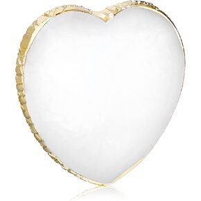 Resin Nail Art Palette Nail Art Painting Mixing Color Palette Heart Shape Gold Edge Nail Gel Color Makeup Display Board Manicure Tool