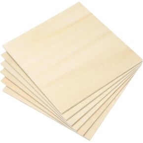 PATIKIL 8x16x1/8 Basswood Sheets, 12 Pcs 3mm Plywood Sheets Balsa Wood Board Unfinished Thin Wood Squares Boards with Smooth Surfaces for Crafts Laser Cutting Models Engraving Staining