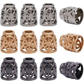 GORGECRAFT 30Pcs 3 Colors Conical Cord Lock Hollow Metal Bell Stopper Bell Cord Ends Alloy Rope End Lock Rope Fastener End Stopper for Drawstring Lanyard Backpack Bag DIY Hoodie Clothes Pants