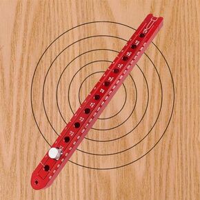 Aluminum Alloy Woodworking Compass for Circle/Arc Drawing，Metric/Imperial Carpenter Fixed-Point Marking Gauge Circle Marking Woodworking Compass Tool for Drawing Repeatable Arcs Circles