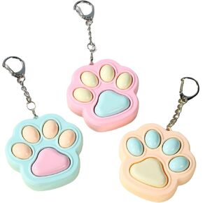3 PCS Cat Paw Toys Toys -Toys -Toys Fidget ، و Clicker Toys Mini Sensory Toy Toy Toy Toy Toy وتخفيف الإجهاد للأطفال والبالغين