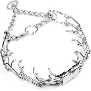 Collar with Quick Release Buckle, Small Medium Large Dog, Extra Link and Caps