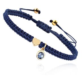 Birthstone Bracelet Gold Heart Charm Sarelet Luck and Procelet Bracelet Handsable Rope Bracelets for Girls Boy Mom Mom Gifts (Sep)