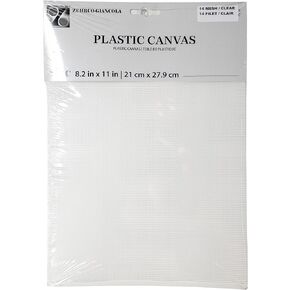 Perforated Plastic Canvas 14ct 8.25x11" 2/Pk-Clear