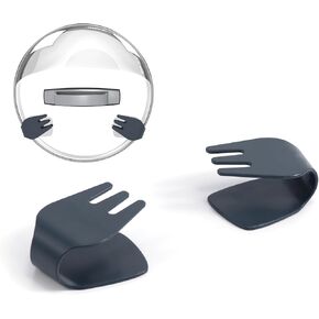 Li & Zhao Pot Lid Organizer لباب الخزانة - 5 أزواج من منظمي الغطاء داخل وعاء الخزانة وعموم منظم الباب جدار الجدار.