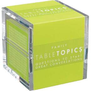 TableTopics Family - 135 Conversation Starter Cards for Family Time. Build Parent-Child Relationships by Asking Great Questions for Kids