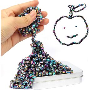 Ferrite Putty, 550pcs Magnet Fidget Toy, Crags Ferrite Putty, Ferrite Putty Beads, Ferrite Beads, Fidget Toys Adults for Office Stress/Anxiety Relief, Gifts for Teen, Adults Gifts