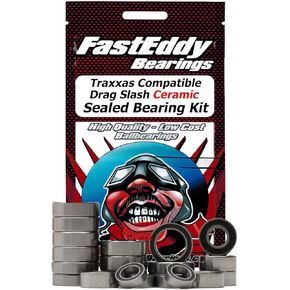 محامل Fasteddy متوافقة مع Traxxas Drag Slash Ceramic مجموعة محمل مختومة