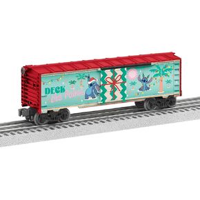 Lionel Disney Stitch Christmas Winter Sunset O Gauge Model Train Boxcar