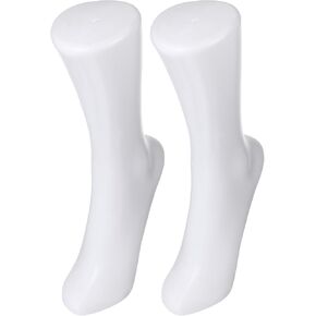 Patkaw Cankle Bracelet Sock Model عرض 2pcs أبيض عارضة أقدام نماذج قدمية من الإناث للتجزئة لجوارب التجزئة المجوهر