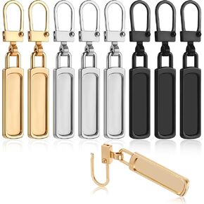 9 Pcs Zipper Pull, Zipper Pull Replacement, Backpack Jacket Luggage Zipper Replacement, Zipper Repair for Small Holes Zipper Purse Coat Pants