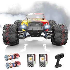 سيارات Deerc RC عالية السرعة عن بُعد سيارة للبالغين للأطفال 30+ميل في الساعة ، 1:16 مقاييس 4WD OFF ROAD RC MONSTER TRACK ، FAST 2.4GHz جميع التضاريس TRUCTS TRUCTS HOMTS FOR