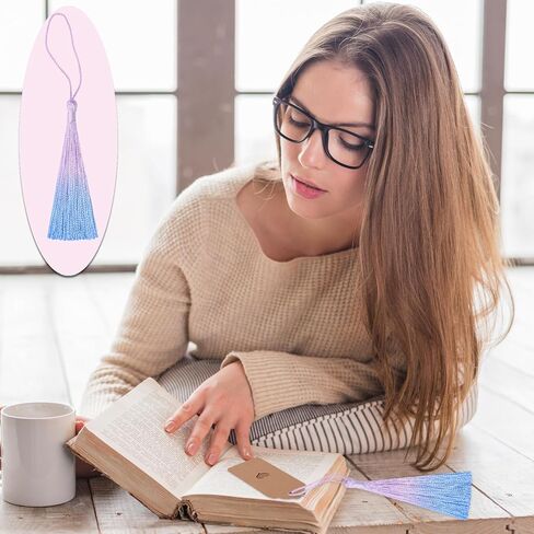 مرجعية صغيرة شرابة DIY CRAFT: Bulk 50pcs مجموعة هامش شخصية مع سلسلة لغطاء تسامي ، ثوب التخرج ، سلك سلسلة الأكياس ، قلادة الأثاث ، صنع السحر الرئيسي ، شريط مفاتيح (الأزرق) in Kuwait