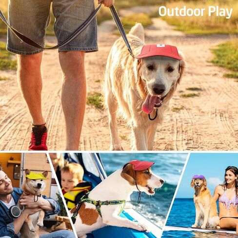 قبعة البيسبول الكلب Pawaboo ، قبعة بيسبول للحيوانات الأليفة في الهواء الطلق ، قبعة قبعة بيسبول ، ملابس رياضية سفر قابلة للتعديل ، ملابس Sunbonnet مع ثقوب الأذن لجرو الكلاب الصغيرة ، S ، Red in Kuwait