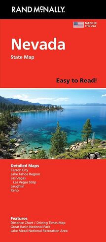 Rand McNally Easy to Read: Nevada State Map in Saudi Arabia