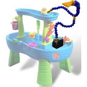 Splash Unlimited Double Barrel: Water Table Pump for Toddlers - Non-Stop Fun, Easy to Setup - Water Pump for Water Table - Summer Outdoor Water Game Toys for Kids