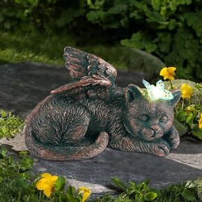Pet Memorial Gifts: Angel Garden Solar Light Memorial Stone for pet Memorial Gifts and pet Loss Gifts Ideal Gifts for Mother's Day