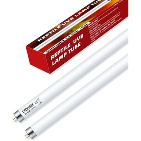 10.0 T8 UVB Reptile Light 2 Pack 15W Reptile UVB Bulb,UVA UVB Reptile Light Bulb,UVB Light for Reptiles for Bearded Dragon,Chameleon,Tortoises, Lizards and Turtles